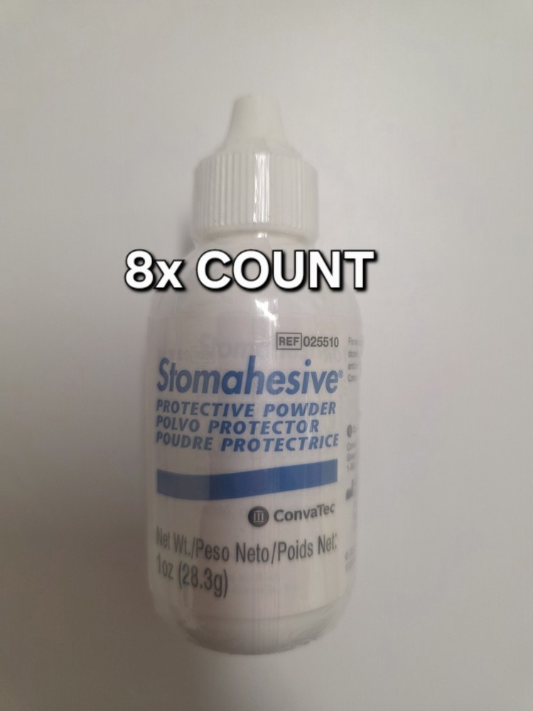 8 COUNT – ConvaTec – Stomahesive Stoma Protective Powder 1 oz
