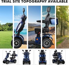 1000W 4 Wheels Mobility Scooters 500lbs Capacity 48V/20A 33 Miles Seniors Adults