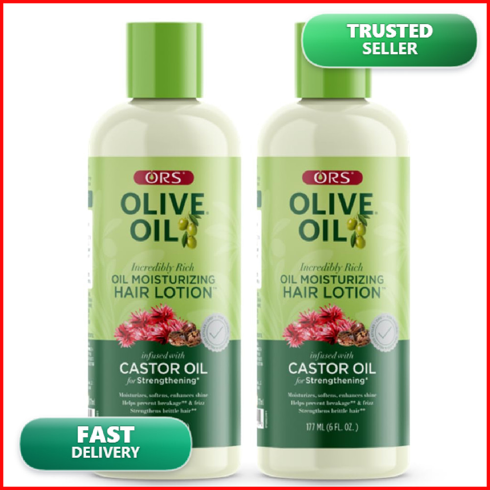 Ors Olive Oil Incredibly Rich Moisturizing Hair Lotion Castor Oil 6 Ounces Pack
