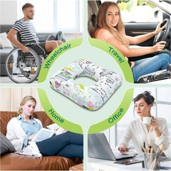 Rectangular Donut Pillow, 3 Inch Lifting Cushion for Bed Sores, Post Surgery …