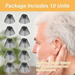 10 Counts Hearing Aid Ear Tips Replacement Fit Standard Receiver Tulip Domes Dar