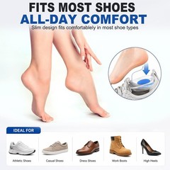 Self-Adhesive Gel Heel Support Pads for Injury Prevention – Size L, 2 Pairs