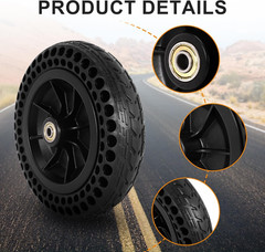 8″x 1.8″ Electric Wheelchair Front Casters – 8 Inch Honeycomb Solid Tire Wheel A