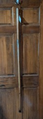 Brazos Rustic Bamboo Walking Stick 55″ Red Made in USA