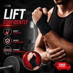 Adjustable Wrist Brace Perfect for Women & Men Support Wrap Strap Hand Carpal