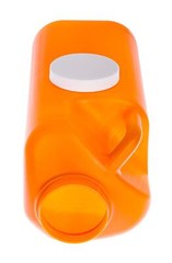 Large Male Urinal with Leak Proof Screw Cap Lid (3000 mL or 101 oz.) Amber Color