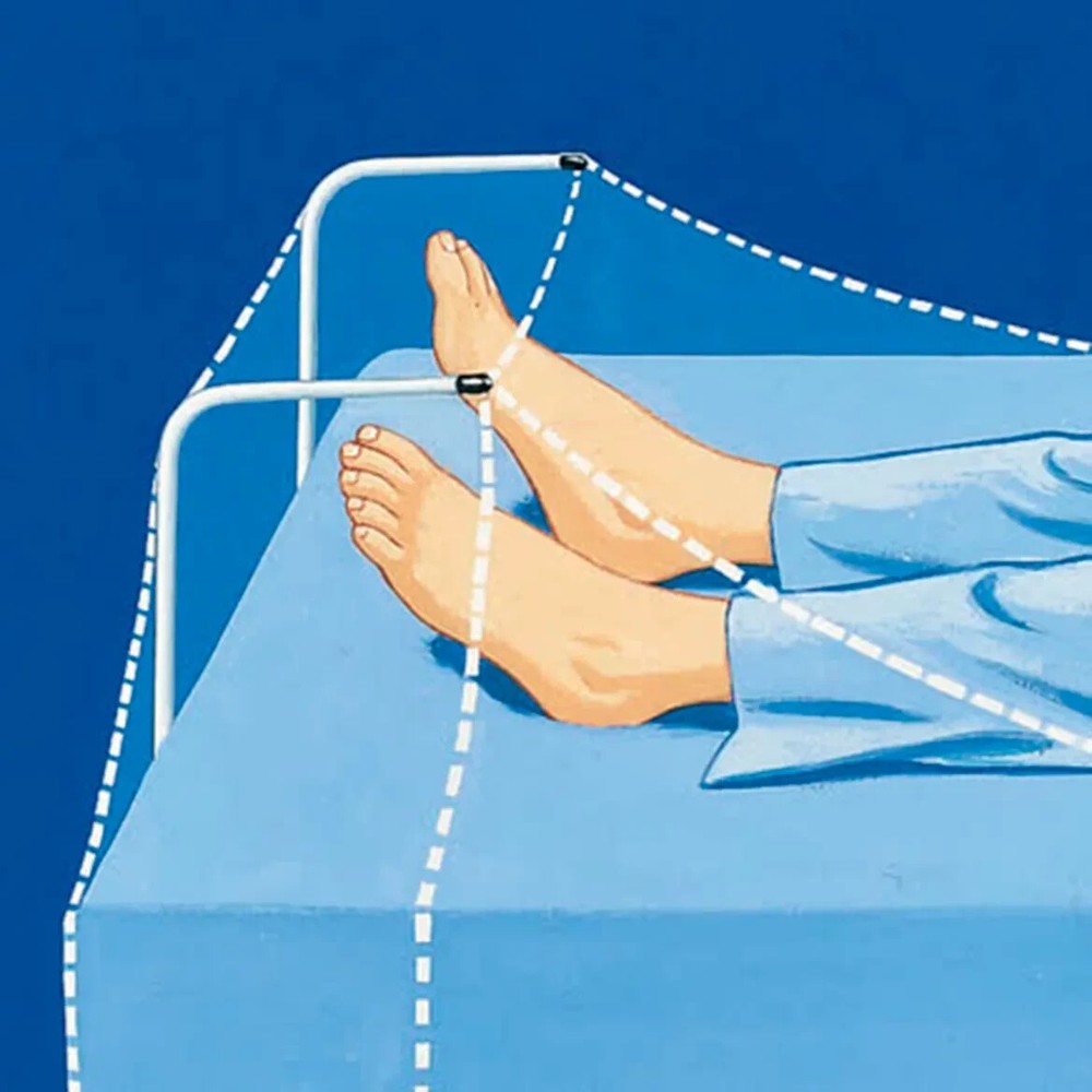 Blanket Sheet Support Lifter Bar Bed Cradle for Foot Folds Flat Lift
