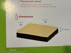 NOVA Medical Products 3″ Gel Foam Wheelchair – Auto – Chair Cushion 18x16x3 (83