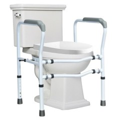 Steel Safety Toilet Rail W/Created Fixable Clamp Adjustable Order Handrail Frame