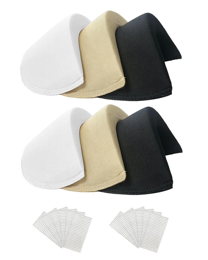 Serobela 3 Pairs 2.5cm Thick Removable Shoulder Pads for Womens Clothing | Sh…