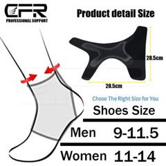Pair Ankle Brace Achilles Tendon Support Arch Foot Wrap Sleeves Adjustable Strap