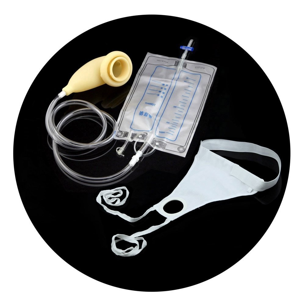 Owfeel 2000ml Man Protable Wearable Urine Bag Urinal System with