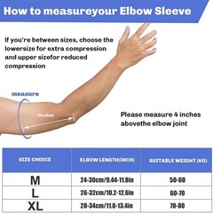 Elbow Brace Compression Support Sleeve Arthritis Tendonitis Reduce Joint Pain US