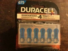 Lot of 36 Duracell – Hearing Aid Batteries Size 675 (Blue)