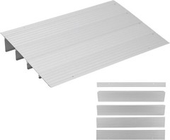 Adjustable Threshold Ramp 1″/2″/3″/4″/5″ Rise Aluminum Door Ramp for Wheelchair