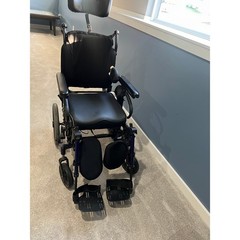 .Quickie Iris Tilt Wheelchair Space Modular Adult Blue Medical Tilt Rehab