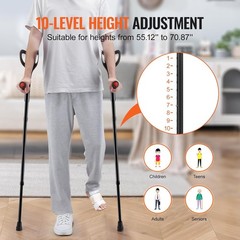 Non-Slip & Lightweight Forearm Crutches – Ideal for Post-Surgery Rehabilitation