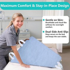 Reusable Positioning Bed Pads for Elderly Adults with 4 Handles 34”x36” -Abso…