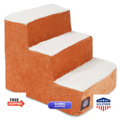 3 Step Portable Pet Stairs By Majestic Pet Products Villa Orange Steps For Cats