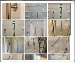 Grab Bar Mounting Kit for Fiberglass Showers ~ The Solid Mount®