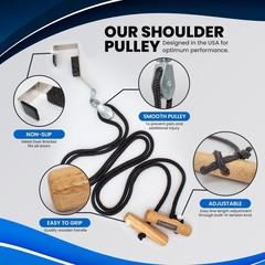 Shoulder Pulley with Metal Bracket for Home Therapy | Supports Rehab & Mobility