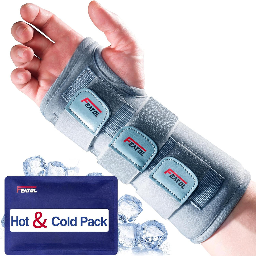 Carpal Tunnel Wrist Brace | Adjustable Hand Night Sleep Support Brace, Removable