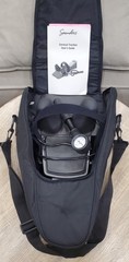 Saunder Cervical Traction Device w/ Pump Instructions & Deluxe Carrying Bag ExC
