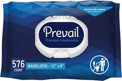 Prevail Adult Wipe or Washcloth 8 x 12″ WW-720 6 Pack 576 Wipes