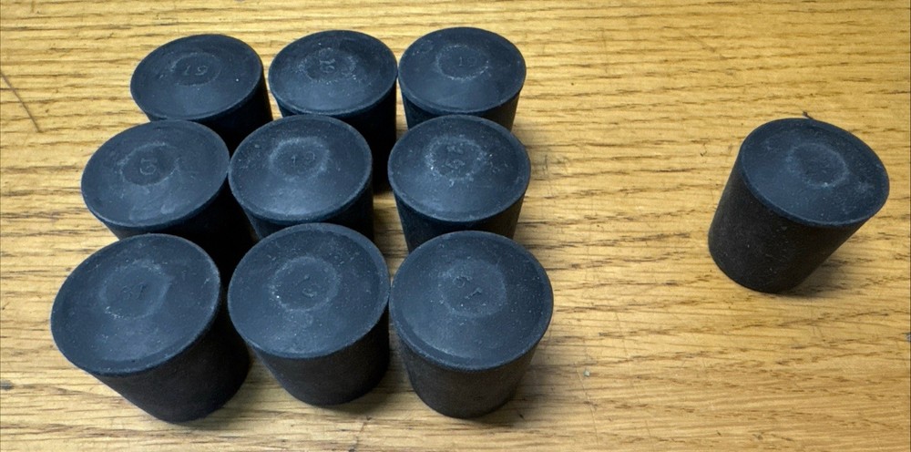10 PACK – 7/8″ Heavy Rubber Cane Tip Crutch Walking Stick Furniture Chair Leg