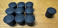 10 PACK – 7/8″ Heavy Rubber Cane Tip Crutch Walking Stick Furniture Chair Leg