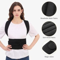 Body Brace Back Lumbar Upper Shoulder Support Belt Women Men Posture Corrector