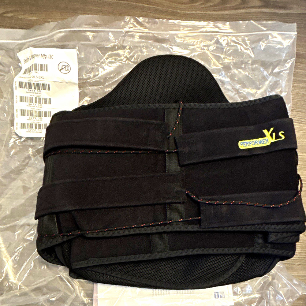Core Products Performer XLS Lumbar Support Belt, Adjustable, Black, XLS-3XL