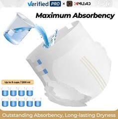 10 Disposable Adult Incontinence Diaper-Maximum Absorbency, Wetness Indicator.