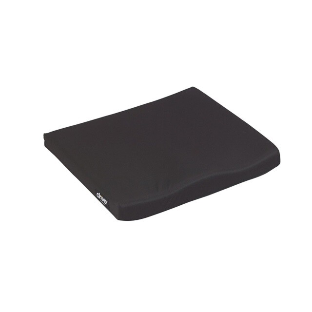 Drive Medical Molded Foam Wheelchair Cushion 18 x 16 x 2 Inch BLACK-1 Count