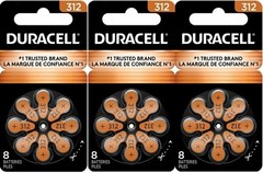 Duracell Hearing Aid Batteries Size 312 Pack 96 Batteries