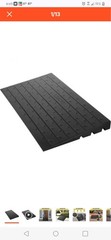 Rubber Threshold Ramp, 3″ Rise, 2200 Lb Load Capacity