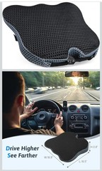 Wedge Car Seat Cushion for Visibility and Sciatica Relief – Ergonomic Design