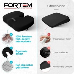 Enhance Sitting Experience: Non-Slip Memory Foam Cushion for Office and Gaming