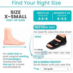 Vive Post Op Shoe – Lightweight Medical Walking Boot with Adjustable Strap –