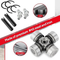 Front Prop Shaft Yoke & U-Joint (2 Side) for Polaris RZR 570 800 900 1000…