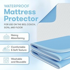2 Pack Washable Underpads Reusable Incontinence Bed Pads Waterproof Pee Pads