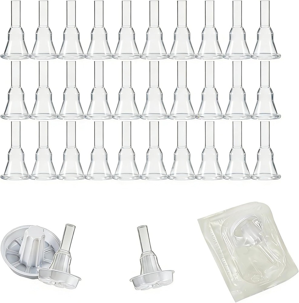 30 Pack Disposable Male External Catheters – Soft Silicone Comfort & Leak-Res…