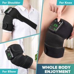 Heated Shoulder Massager with Vibration Massage Brace Joint Pain Relief Electric