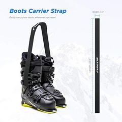 Ski Carrier Strap, Snowboard, Pole and Boot Carry Sling Strap Durable Plastic