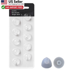 Oticon MiniFit Single Vent Bass Domes 8mm Hearing Aid Supplies 2 Packs FROM USA