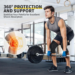 2 Pack Knee Brace, Knee Compression Sleeve for Men and Women, Knee Support for R