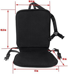 All Gel Orthopedic Seat and Back Cushion Pad | Upper Lower Back Support Pillow f