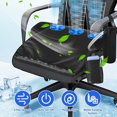Automatic Water Cooling Seat Soft Comfortable Cushion Adjustable 3 Speeds Fan US