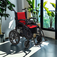 All Terrain Folding Electric Wheelchair 500W Heavy Duty Wheelchair Two Battery
