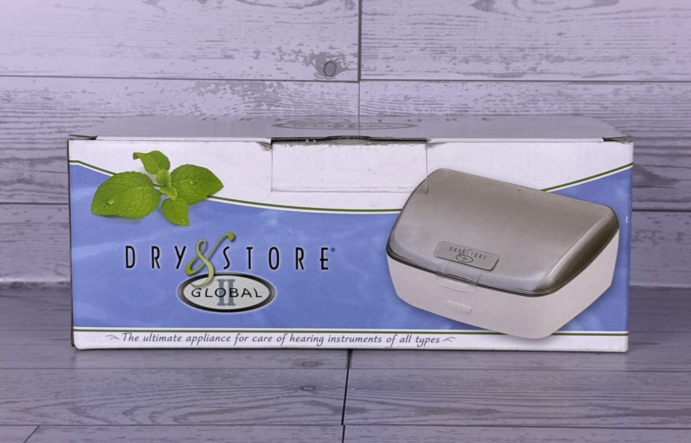 Dry & Store Global II Electric Dehumidifier/Sanitizer For Hearing Aids Open Box
